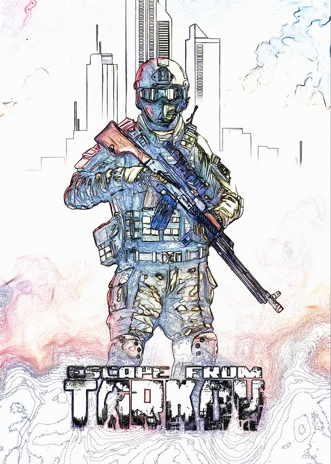 Escape From Tarkov Soldier Illustration