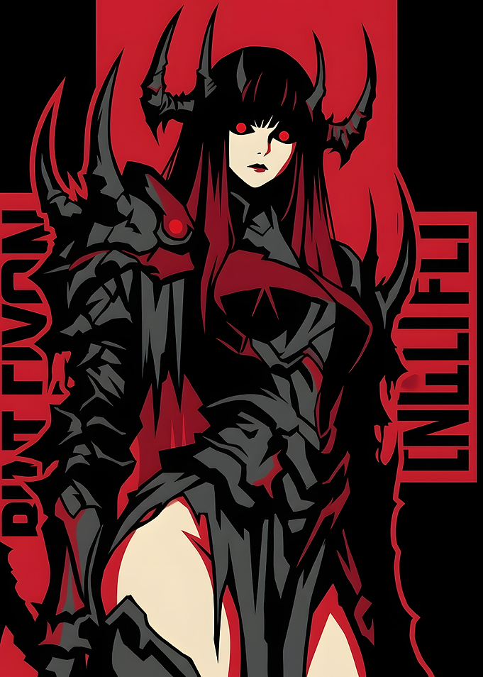 Dark Fantasy Demon Warrior Queen