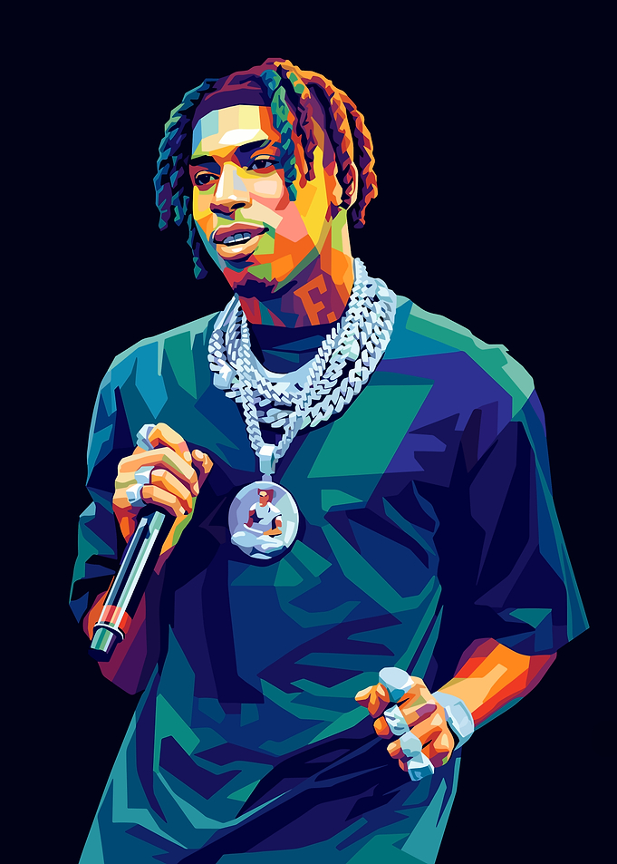 NLE Choppa Pop Art Portrait