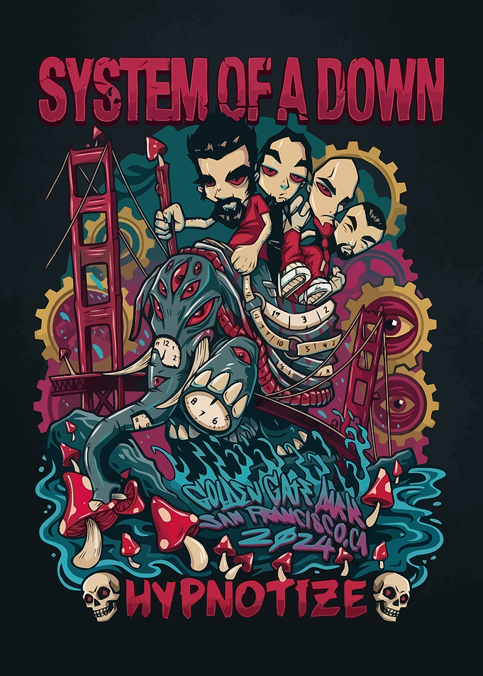 System of a Down San Francisco Poster