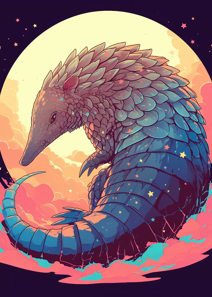 Pangolin in the Celestial Clouds
