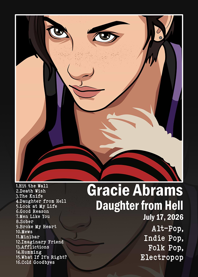 Gracie Abrams Daughter from Hell Poster