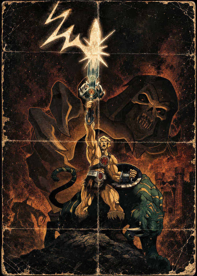 He-Man and Battle Cat Poster