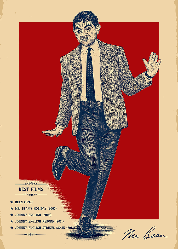 Mr. Bean Vintage Style Poster