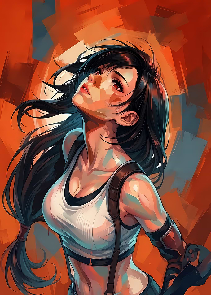 Tifa Lockhart Final Fantasy Portrait