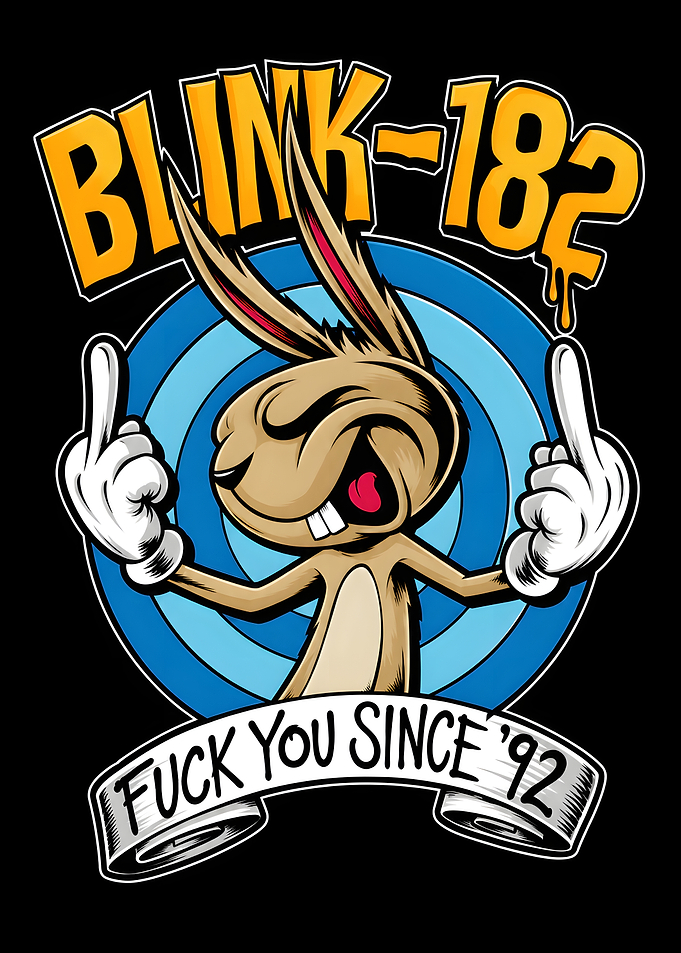 Blink-182 Punk Rock Rabbit Graphic