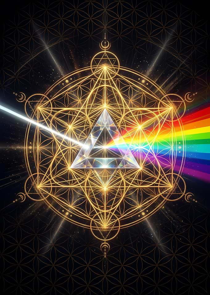 Prism and Sacred Geometry Art