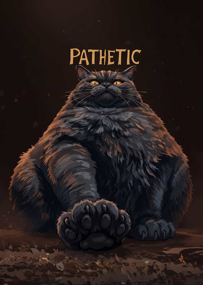Pathetic Fat Cat Meme Art