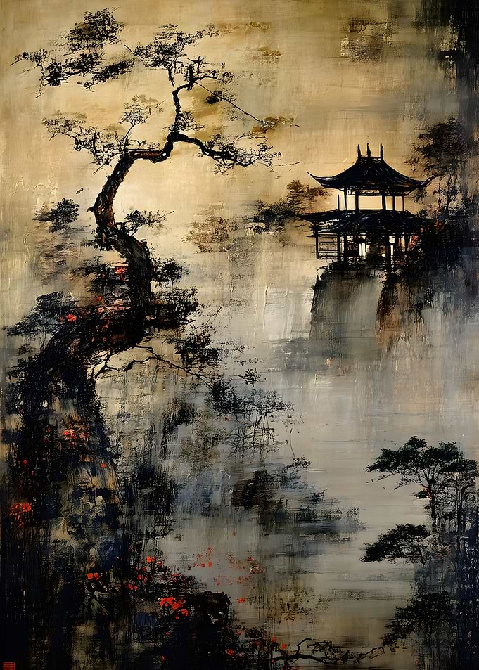 Traditional Asian Landscape Painting