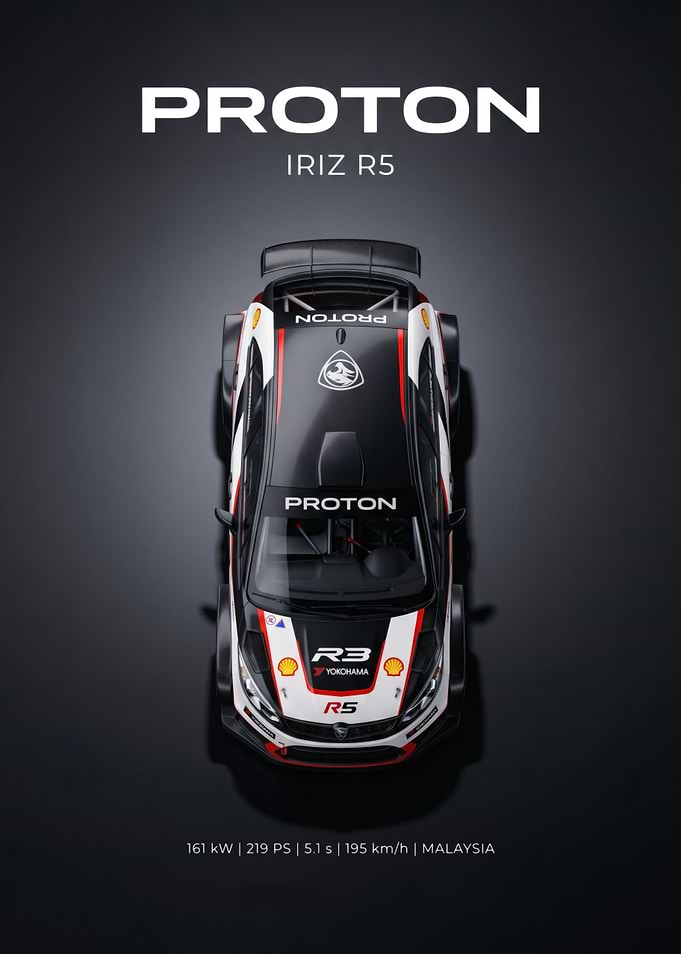 Proton Iriz R5 Rally Car Poster