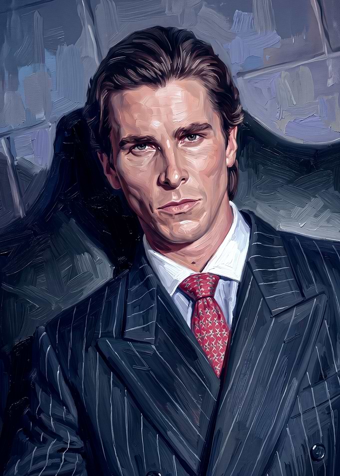 Patrick Bateman American Psycho Portrait
