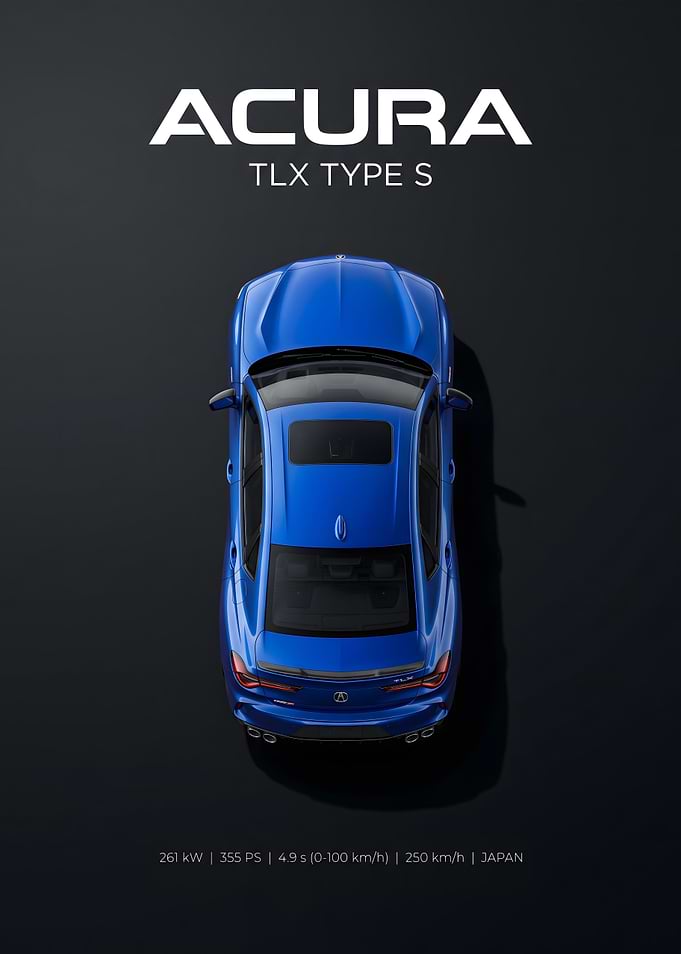 Acura TLX Type S Top View