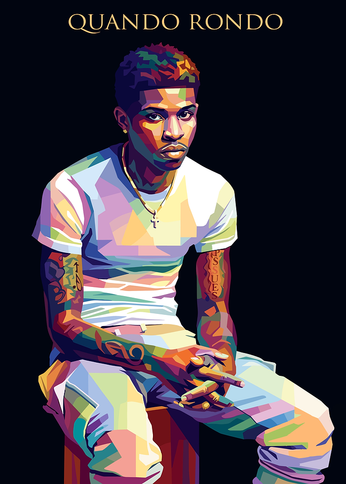 Quando Rondo Pop Art Portrait