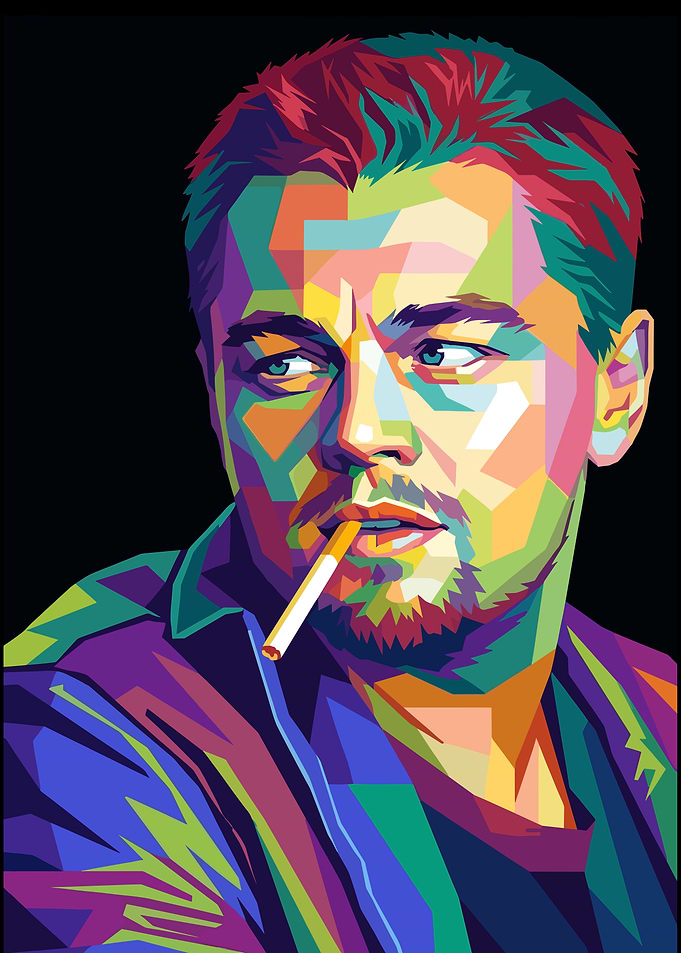 Leonardo DiCaprio Pop Art Portrait