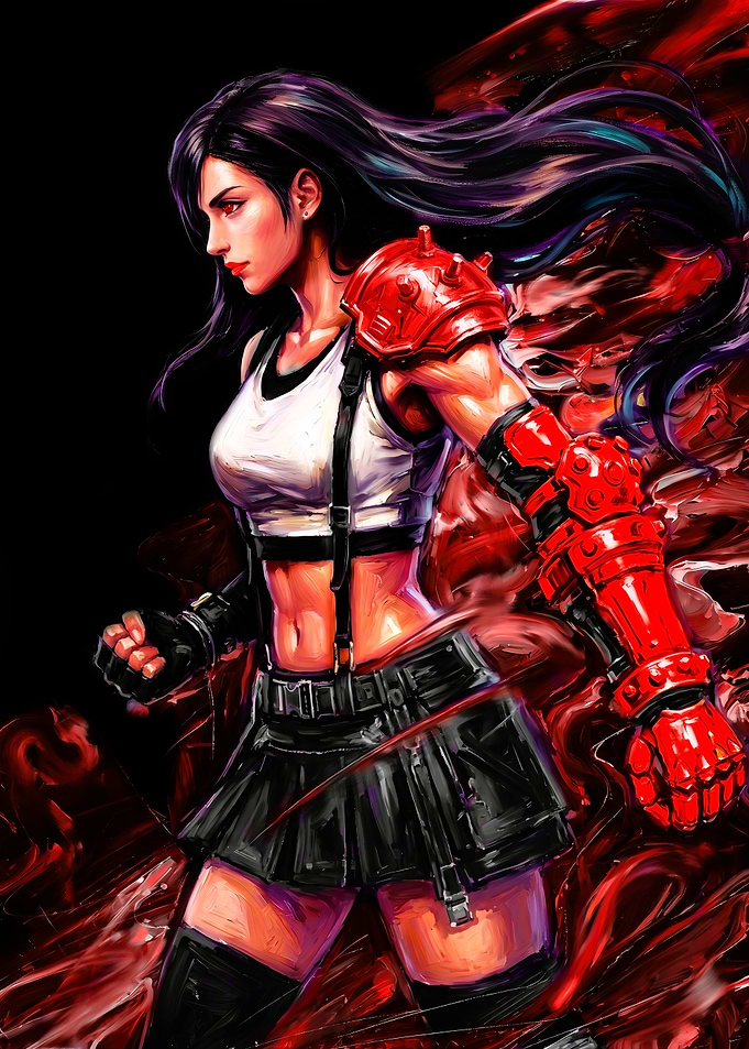 Tifa Lockhart Final Fantasy Digital Art