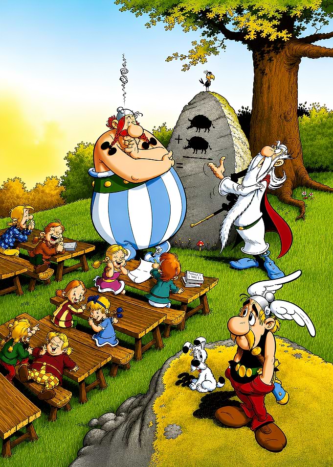 Asterix and Obelix School Scene