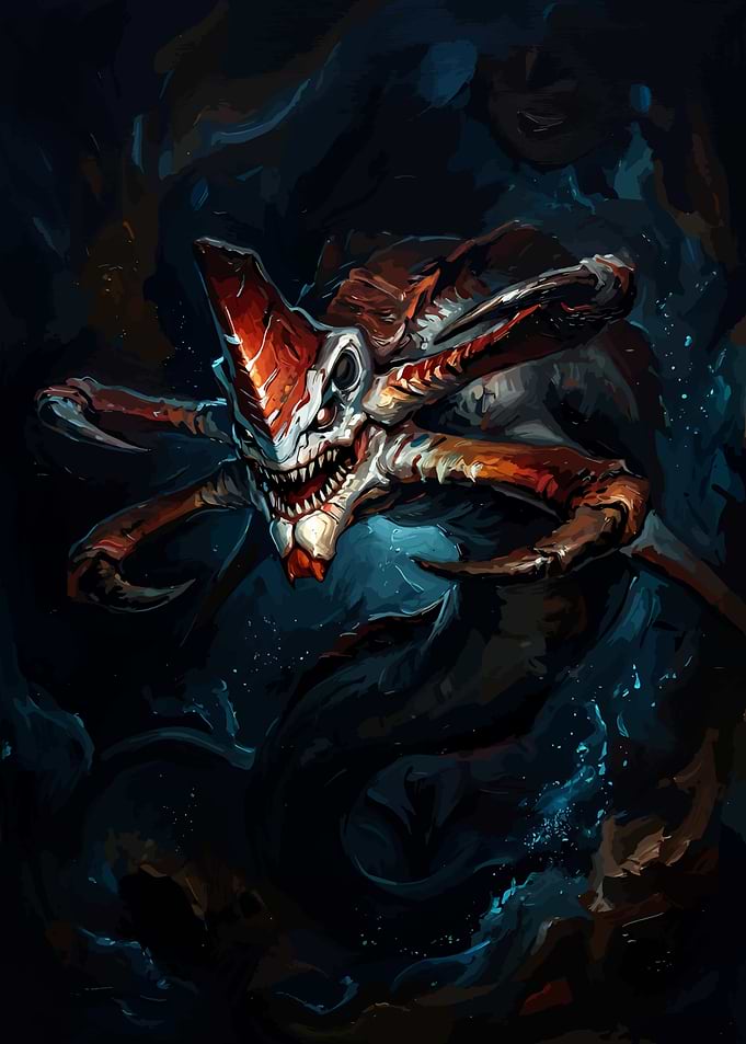 Reaper Leviathan from Subnautica