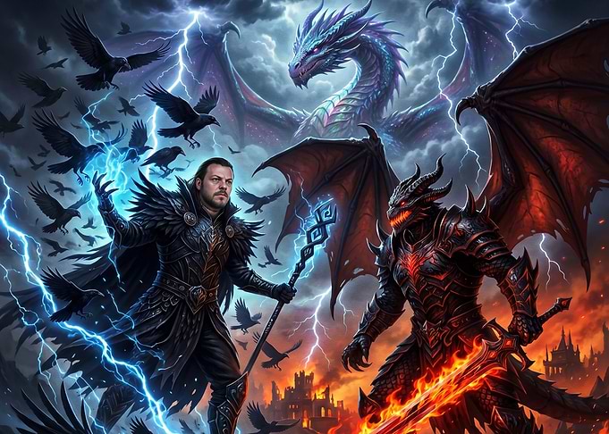 Epic Battle of Mage and Demon