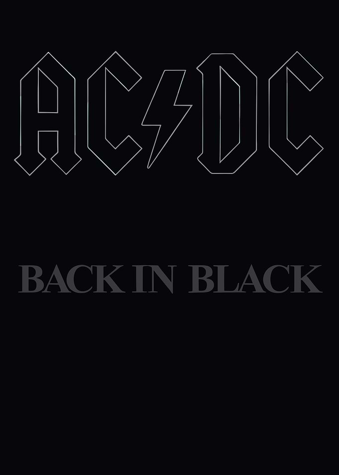 AC/DC Back in Black Album Art