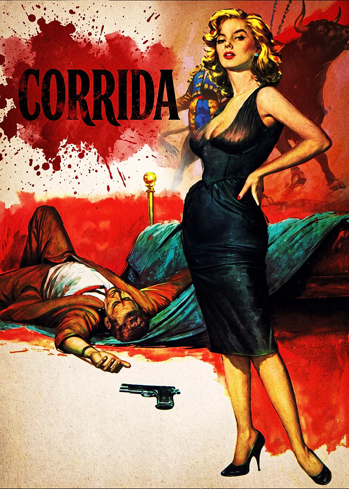 Vintage Pulp Fiction Corrida Poster