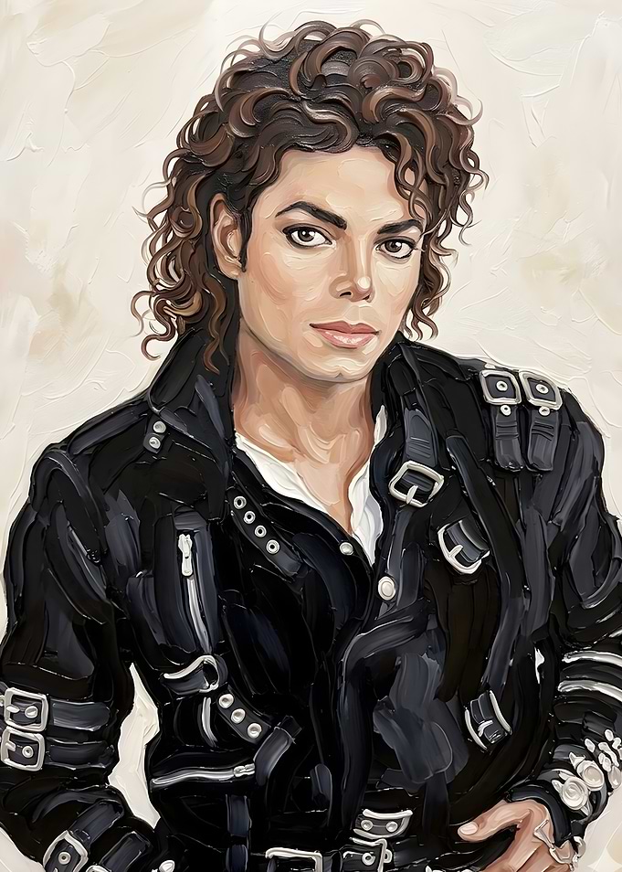 Michael Jackson Oil Painting Portrait