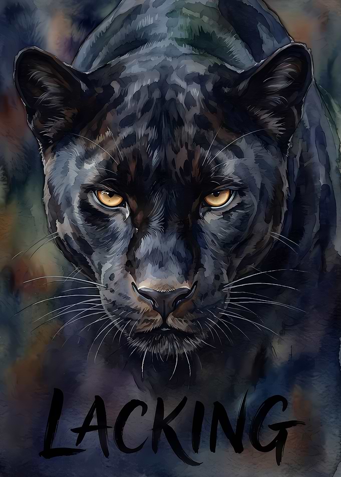 Intense Black Panther Portrait