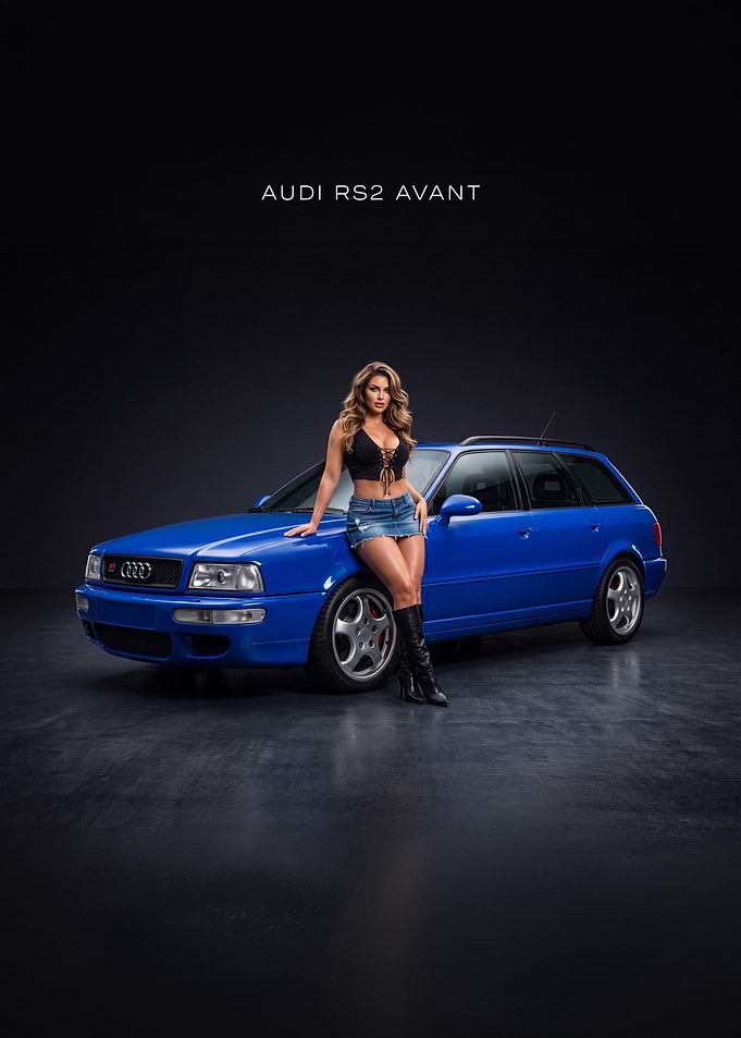 Audi RS2 Avant Car Poster