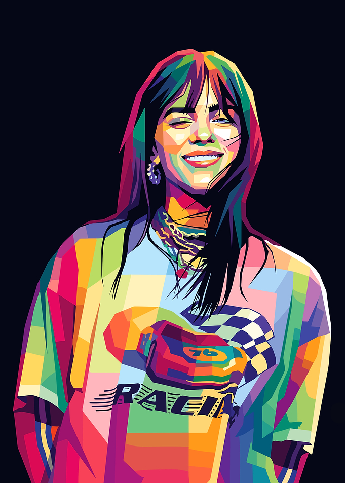 Billie Eilish Pop Art Portrait