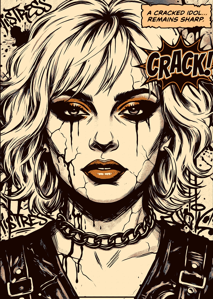 Cracked Idol Comic Style Portrait