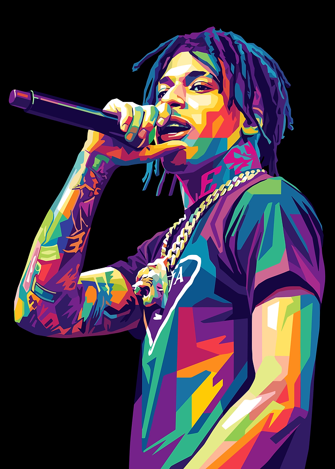 NLE Choppa Pop Art Portrait