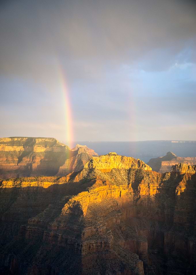 Double Rainbow Over Grand Canyon