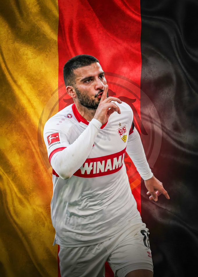 deniz undav Player Celebrating Goal