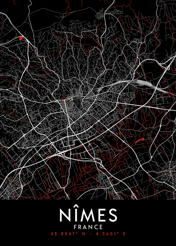 Nîmes Dark Map