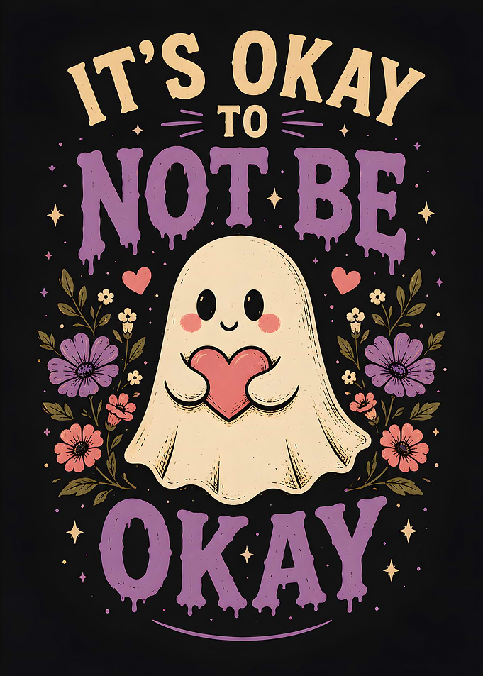 It's Okay To Not Be Okay Ghost Poster