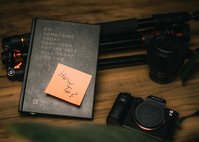 Inspirational Notebook and Photography Gear