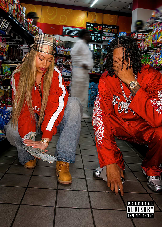Urban Couple Posing in Convenience Store