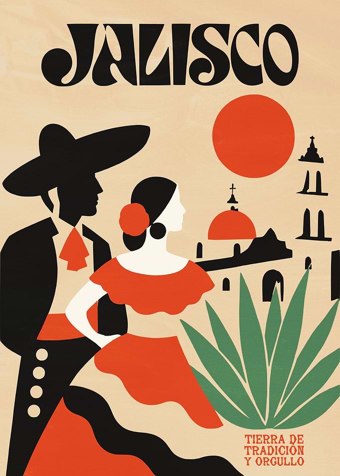 Jalisco Mexico Travel Poster