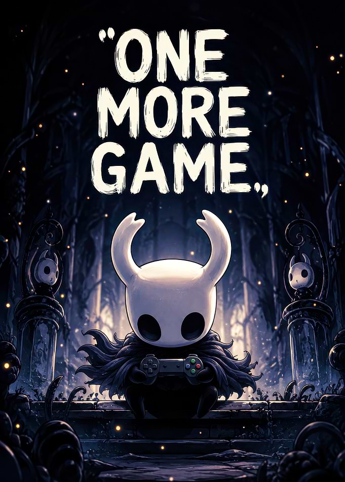 Hollow Knight One More Game Poster