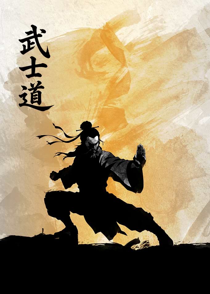 Bushido Warrior Ink Art