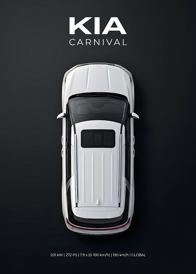 Kia Carnival Top View Advertisement