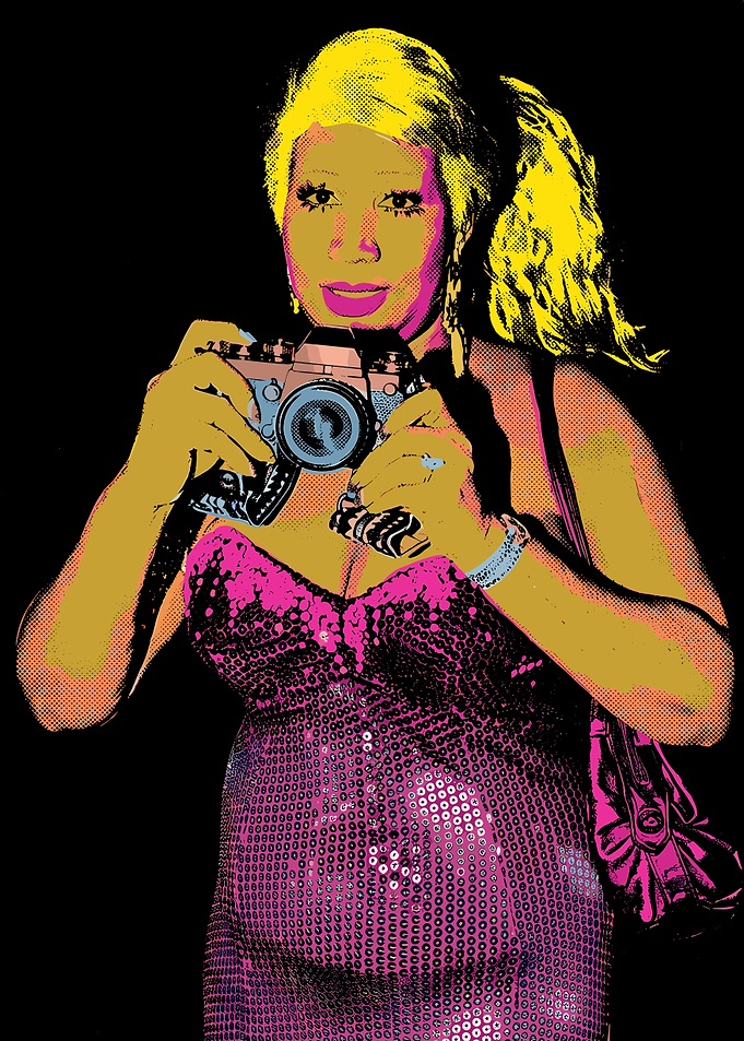 Pop Art Woman with Camera