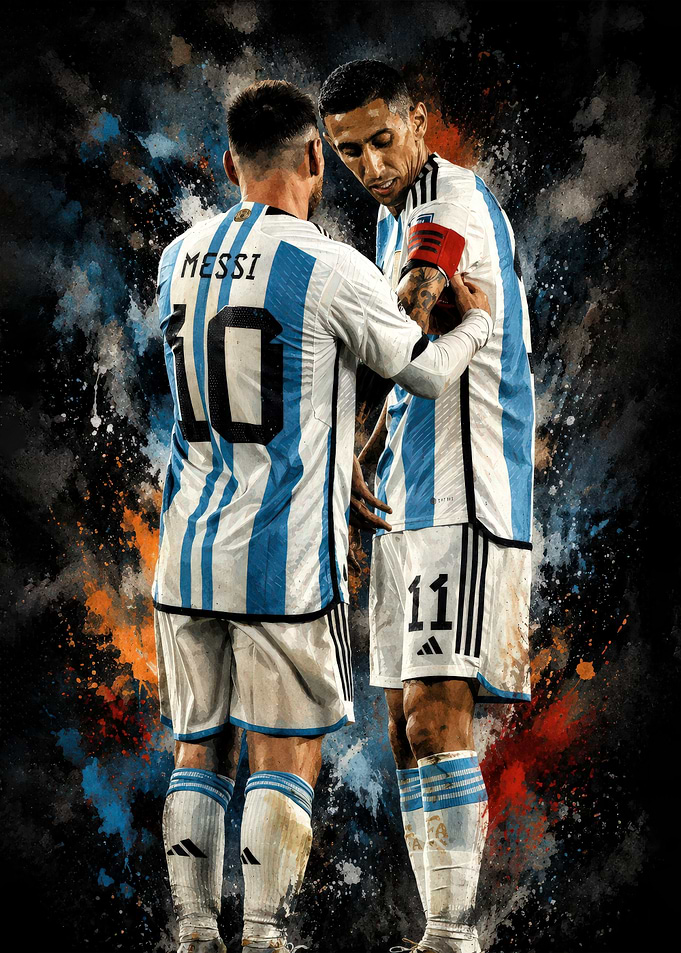 Lionel Messi and Angel Di Maria
