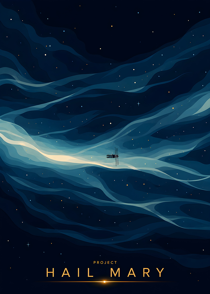 Project Hail Mary Space Poster