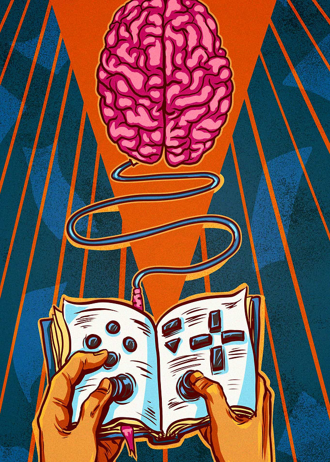 Brain Connected to Gaming Book