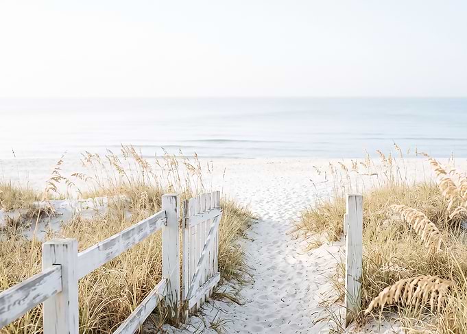 White Beach Gate Path