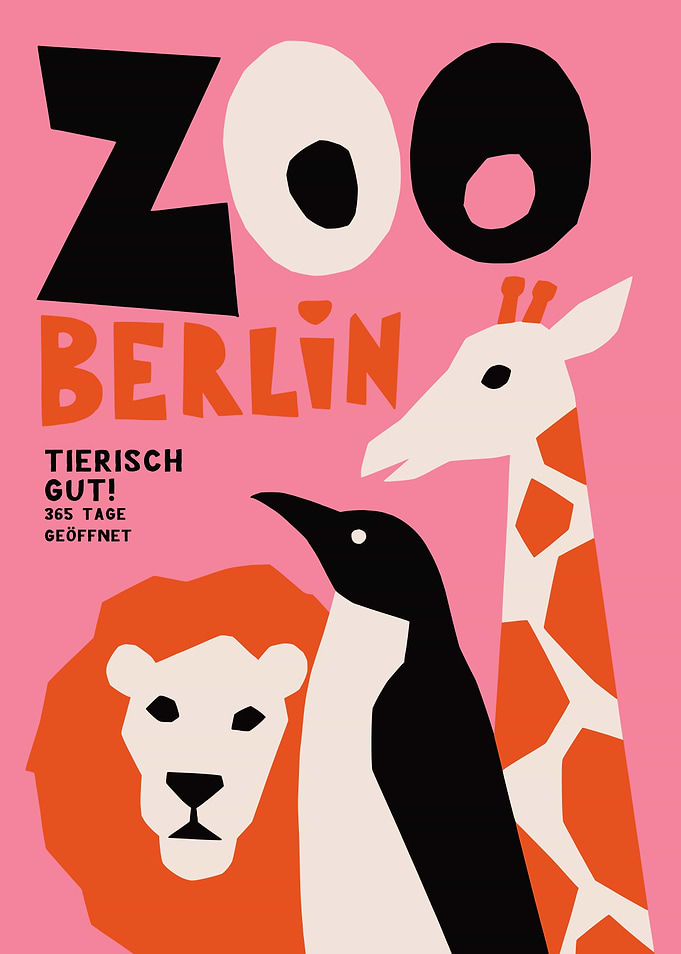 Zoo Berlin Minimalist Animal Poster