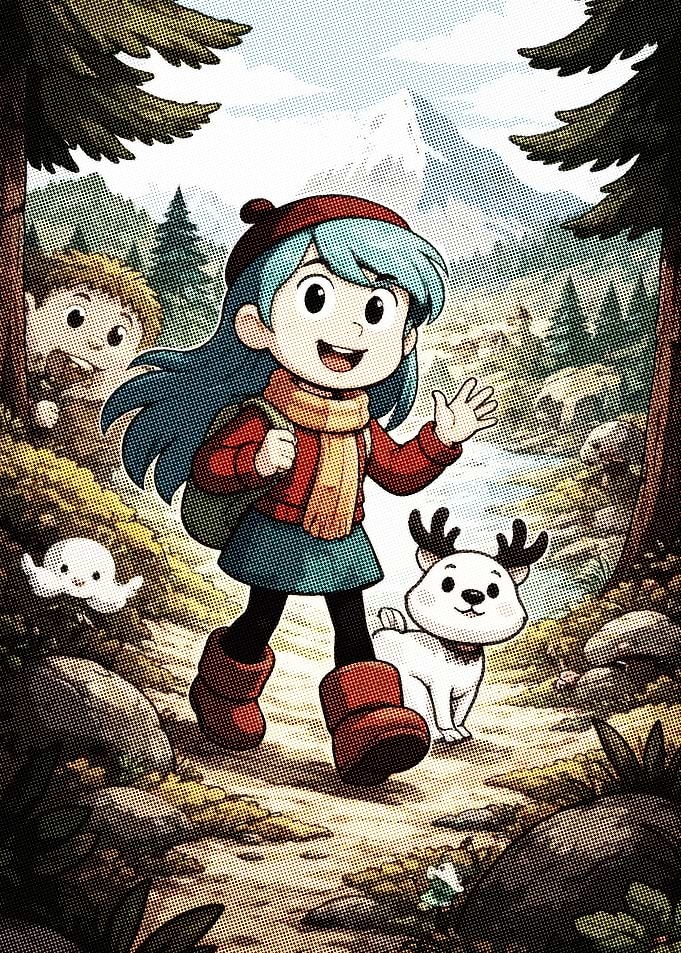 Hilda and Twig Hiking Adventure