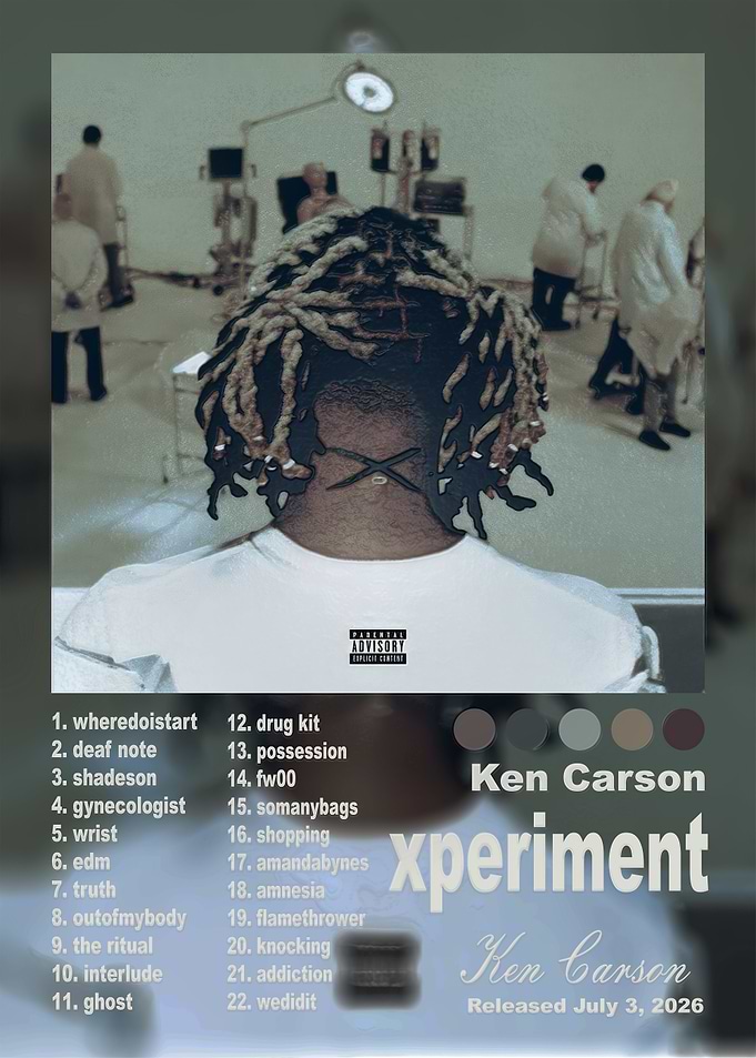 Ken Carson Xperiment Album Concept Art