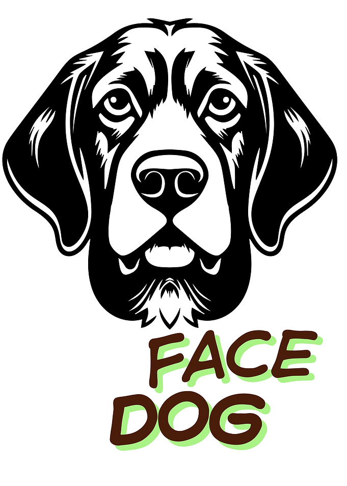 Minimalist Dog Face Graphic Design