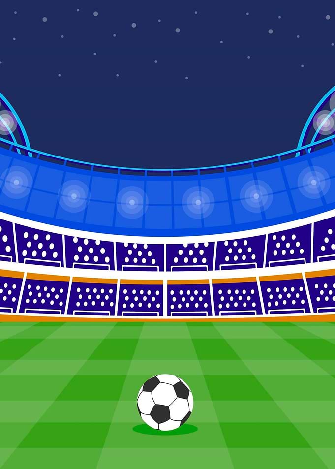 Soccer Ball on Stadium Field